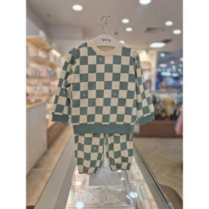 아가방 세이브존03 아가방 민트 주드 체커보드 상하세트 A01R553001GA