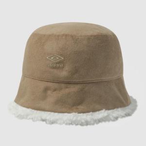 엄브로모자 LQC UP422CHTN7-BEI 스웨이드 양털 버킷햇 / BEIGE