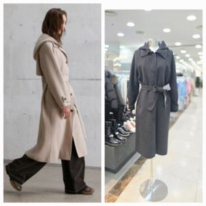 [에고이스트]후드 탈부착 핸드메이드 롱코트 ER4TC502_DG