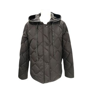 [엠씨]후드 니트배색 오리털패딩 M54D064