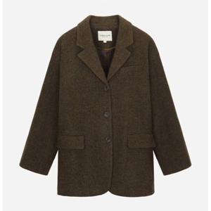 [써스데이아일랜드](T258MJK236W)헤링본 쓰리 버튼 싱글 자켓