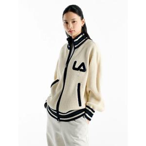 [휠라] FILA 25년 남여공용 배색 라글란 집업 가디건 FS254ST01X001150 크림