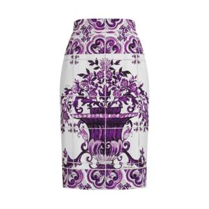 25 FW 돌체앤가바나 실크 미디 스커트 F4C2CTHPABW TP444882233