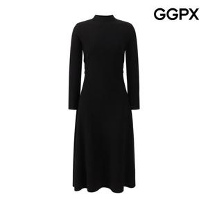 [지지피엑스]웨이스트 셔링 반목 니트 원피스 GPBOP011F