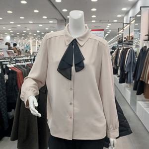 [샤트렌]더블 타이블라우스 HCEWBL101