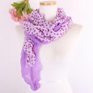 은창)땡땡이 텐션 밑단 스카프 머플러 목도리 마후라