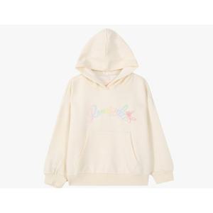 [로엠걸즈(아동)]레인보우 기모 후드 스웨트 셔츠 RGMA25T5C