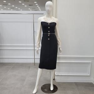 [미니멈]블라우스 레이어드 H라인원피스(MYDAWO1210)_IC