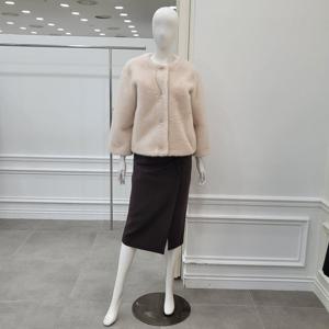 [미니멈]페이크 퍼 노카라 자켓 (MZDKFJ1340 CR)_IC