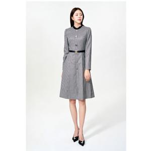 [미니멈]시스루 카라 하프넥 원피스 (MYDGWO0810 BK1)_IC