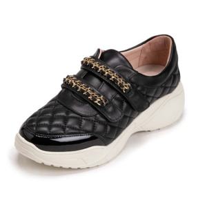 [에스콰이아(여성화)]여성화 착화가 편리한 벨크로 스니커즈 EQEFHZ770BK[사 은품 구두헤라 증정]