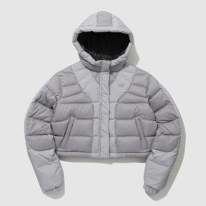 엄브로패딩 CQK UP422CDJN0-CGR [UMB X LEEY] 로고 덕 숏다운 자켓 / CHARCOAL GRAY