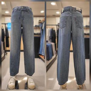 리바이스 여성 미드 라이즈 XL스트레이트진  A8701-09