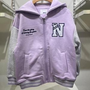 에스핏 HC21 배색 후드 야구  점퍼 SJZ101FKJP06