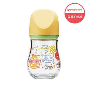 더블하트 마이프레셔스 유리젖병 파티 160ml(젖꼭지미포함)