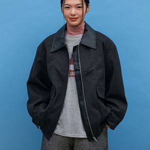 [랩]MARIO레더카라 블루종 점퍼(퀼팅안감) AQ4WZA60