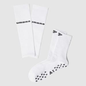 엄브로양말 TQT UQ223SSC55-WHT 축구 논슬립 삭스 세트 WHITE