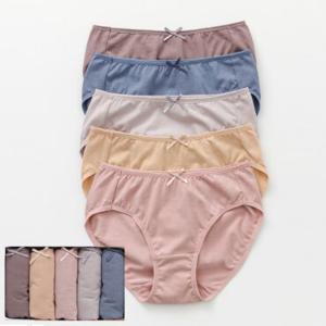 제임스딘 여성 데일리팬티 면스판 미디 삼각 요일 팬티 5매 세트