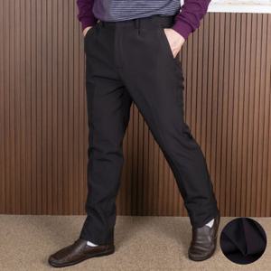 [중년의품격] 겨울 중년 남성 따뜻하고 편한 기본 원턱 스판 기모 정장바지
