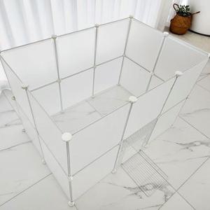 강아지 고양이 울타리 소형 반려동물 반투명 펜스 강아지안전망 중성화강아지 반려동물보호막 애완동물팬스