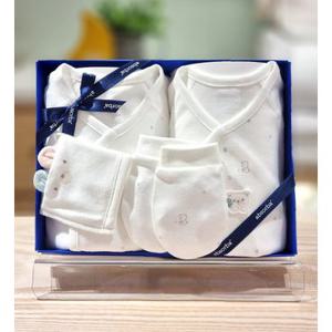 [백화점]압소바 HK(신생아선물3종)싹싹 뱀부 배냇저고리 슈트손싸개세트(25년가을신상) (A2C10135G)