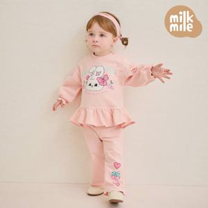 [밀크마일] 체리러버래빗쁘띠상하복