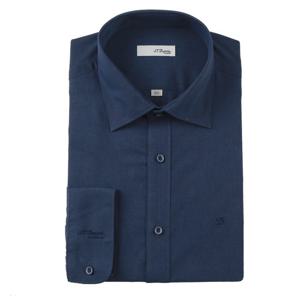 [에스티듀퐁(셔츠)]구김이 적은 린넨 믹스 커프스 풀로고 긴소매 슬림핏셔츠 SE4SM21LS368SNY