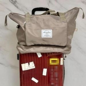 [라일리] Rly 연카키 여행 보조 가방 접이식 보스턴백 천가방 짐