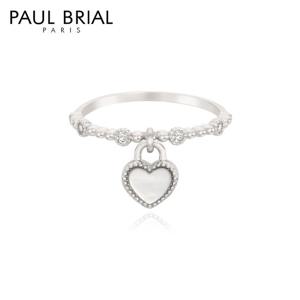 폴브리알 [SILVER] PYSR0192 하트 자개 반지 11호