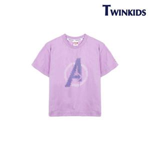 [트윈키즈]캐릭터 그래픽 포인트 티셔츠(TAMT9T03_PU)