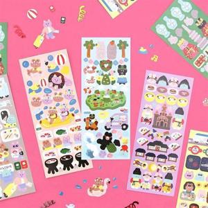 쥬시베어 리무버 씰스티커 6종 세트 (10-15)