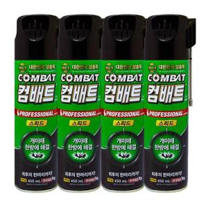 컴배트 개미 스피드 에어졸 450ml x4