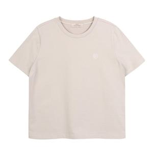 [플라스틱아일랜드][BEIGE]자수포인트티셔츠PR7CH363