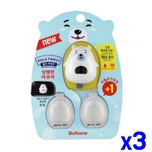 자동차용품 자동차 통풍구 클립형 방향제 후레쉬아쿠아 x3개
