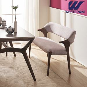 웨스트프롬 카르멘 애쉬 원목 팔걸이형 3인 벤치