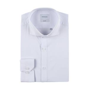 예작셔츠 25/SS긴팔 슬림핏 화이트 와이드카라 스판 셔츠YJESBS169WH