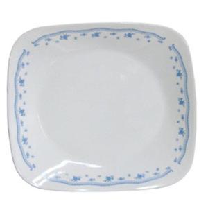 코렐 모닝블루 사각접시 대 26.5cm 1P 요리 플레이팅 식기 주방식기 주방접시 부엌접시 심플한접시 심플접