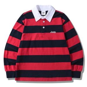 [지프키즈] 지프키즈 보더 스트라이프 카라티 KQ2TSU031레드