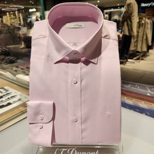 듀퐁셔츠 SE5SM21LS317SPK 25SS 컴포터블 라인 면 레이온 핑크 슬림 핏 셔츠