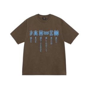 스투시 유니버스 티셔츠 피그먼트 다이드 커피 1905012