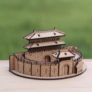 아트박스/퍼즐이야기 3D나무퍼즐 수원화성 팔달문 모형 만들기
