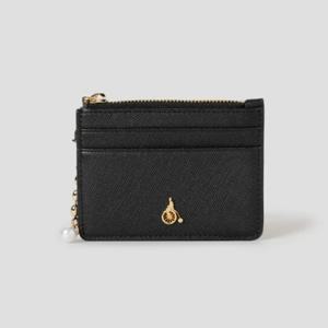 [빈폴] 루시 지퍼 카드지갑 - 블랙 BE57A4M055