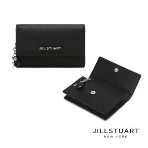 [질스튜어트] 블랙 키 참장식 소가죽 카드지갑 JAWA5F211BK