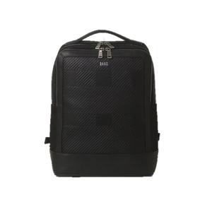 [닥스핸드백] 블랙 하우스 체크 패턴 소가죽 백팩 DBBA5F308