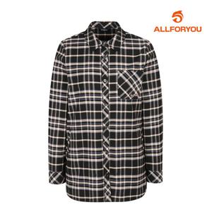 [올포유][올포유] 여성 체크 포켓 자수 셔츠형 블라우스 ALBLL81