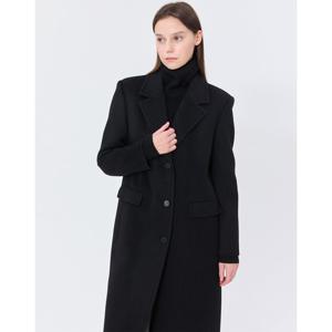 질스튜어트 뉴욕 여성 24FW 스테디셀러 블랙 포캣 울캐시미어혼방 코트 WJCO4D130BK