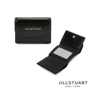 [질스튜어트] 블랙 로고 장식 소가죽 3단 반지갑 JAWA5F540BK