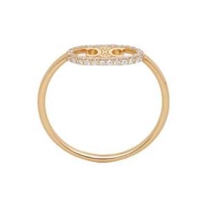 셀린느 마이옹 트리옹프 링 옐로우 골드 앤 다이아몬드 옐로우 골드 화이트 46Y166GYD-37YW