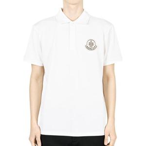 디몬트 몽클레어 남성 로고 패치 라인 PK반팔(화이트) 8A00001 89A16 034