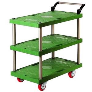 산업용 중형 3단대차 알루미늄 녹색 핸드카트 기본바퀴